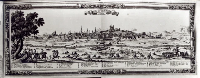 Vista de Perpiñán, sur de Francia, c.1645